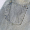 Wrinkle Wash Loose Straight Jeans