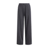 Women's Relaxed Straight Leg Ribbed Trousers