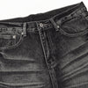 Vintage Black Wrinkle Wash Baggy Jeans