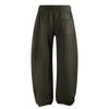 Elastic Drawstring Waist Fleece Jogger Pants