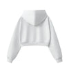 Women's Solid Color Relaxed Cropped Hoodie