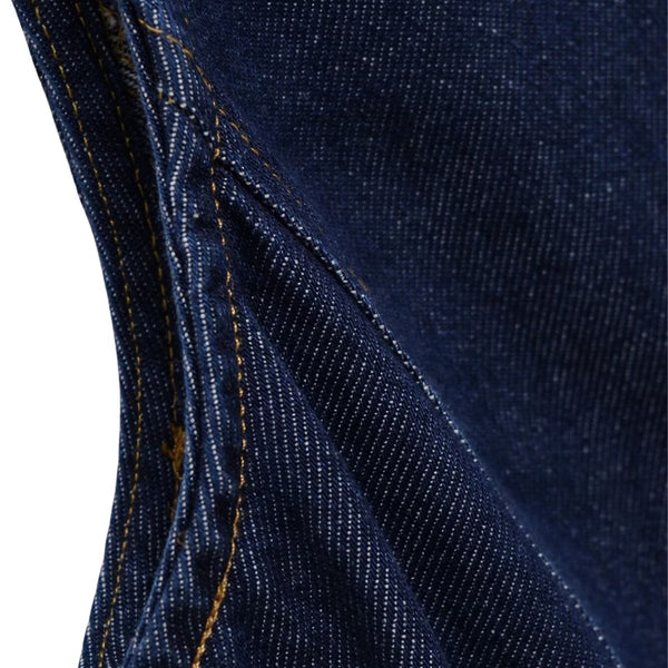 Women's Gold Button Denim Vest