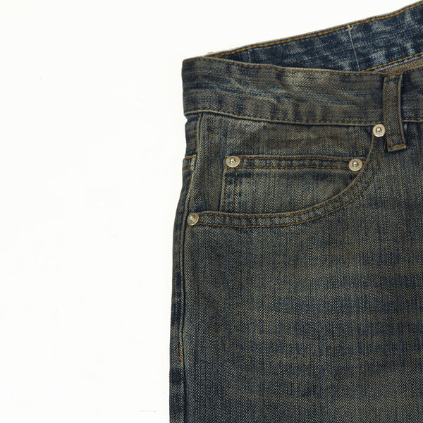 Wrinkle Wash Vintage Straight Jeans
