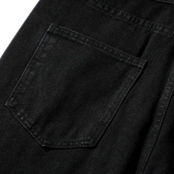 Distressed Black Ripped Flared Jeans