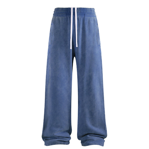 Sweatpants Washed Wide-Leg Vintage Streetwear Joggers
