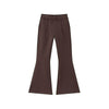 Women's Pleated Flared Plush Trousers