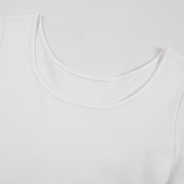 Women's Solid-Color Boat-Neck Cotton T-Shirt 6.3oz