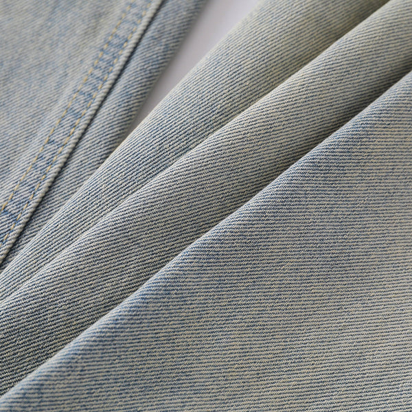 Wrinkle Wash Loose Straight Jeans