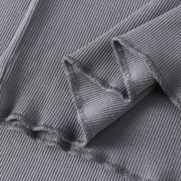 Women's Relaxed Straight Leg Ribbed Trousers