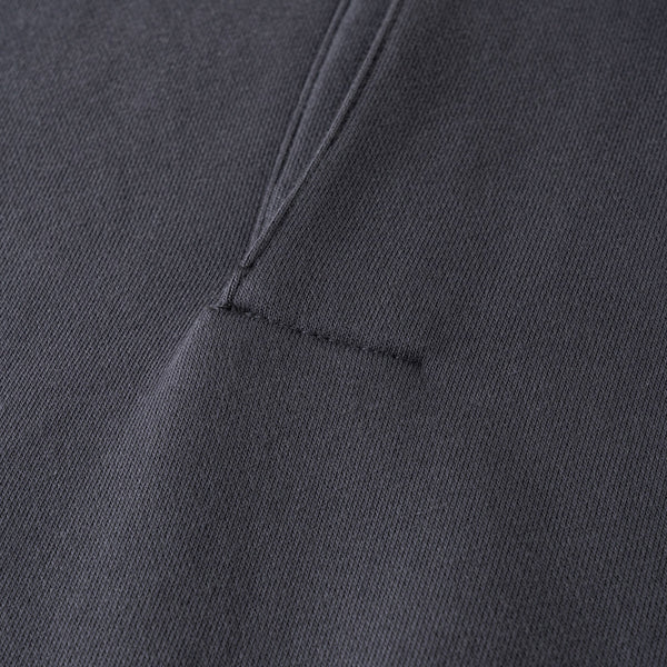 Relaxed Fit Solid Color Polo Neck Sweatshirt