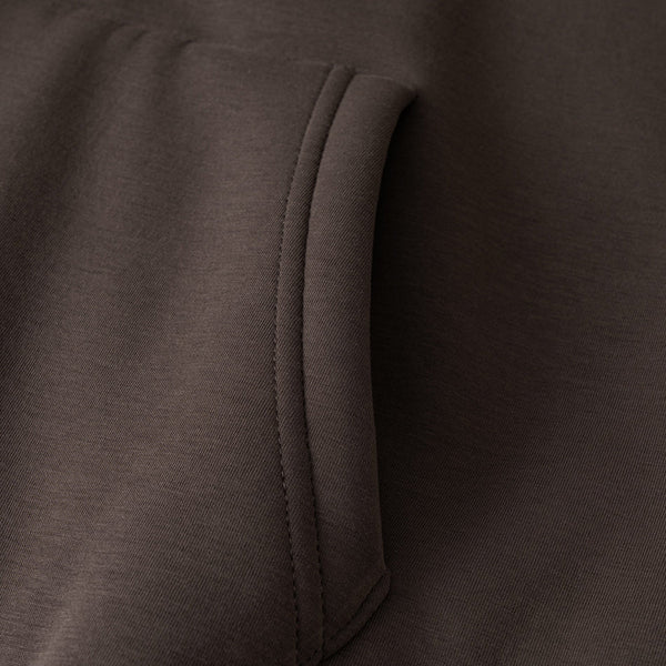 Zip-Up Loose Fit Plush-Lined Hoodie