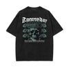 Heavyweight Washed Skull Graphic Tee-INNBLAC