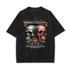 Skull Artwork Graphic Faded Tee-INNBLAC