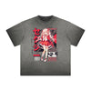 Heavyweight Distressed Anime Graphic Tee
