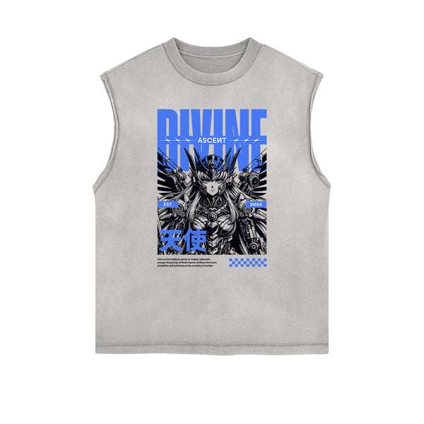 Y2K Anime Inspired Graphic Tank Top