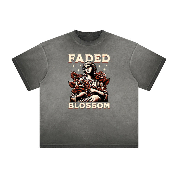 Distressed Celestial & Angel Graphic Tee