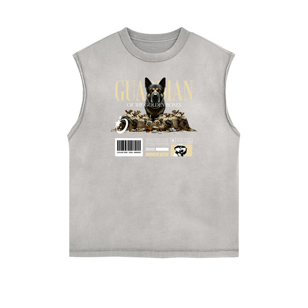 Frayed Edge Gangsta Streetwear Graphic Tank