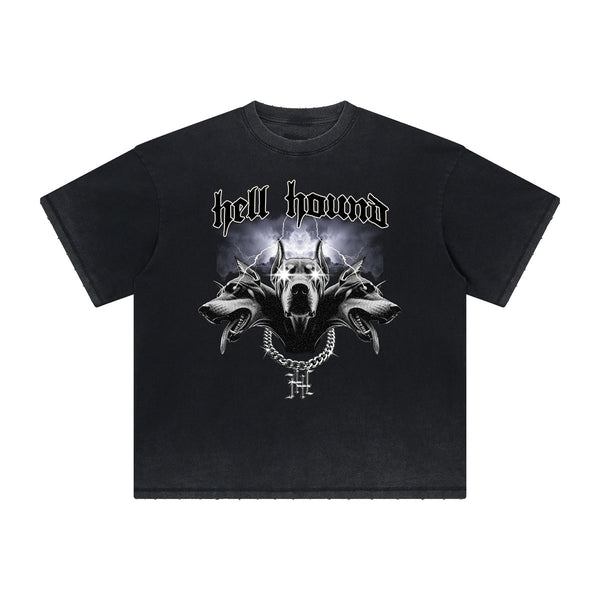 Vintage Frayed Gangsta Pattern Tee