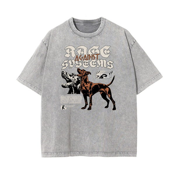Stone Wash Gangsta Graphic Tee