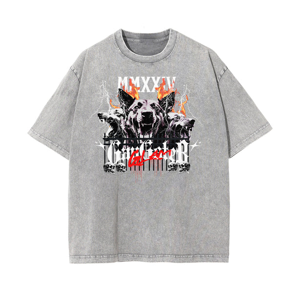 Washed Rebel Soul Gangsta Graphic Tee