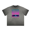 Distressed Vanquisher Neon Y2K Pattern Tee