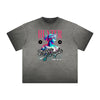 Distressed Vanquisher Neon Y2K Pattern Tee