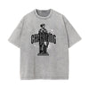 Celestial & Angel Statue Graphic Gray Tee
