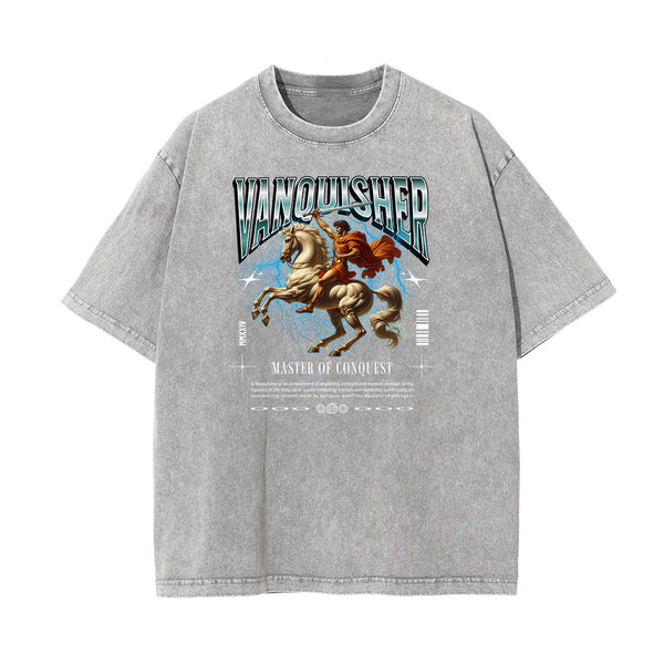 Faded Celestial & Angel Statue Graphic Tee