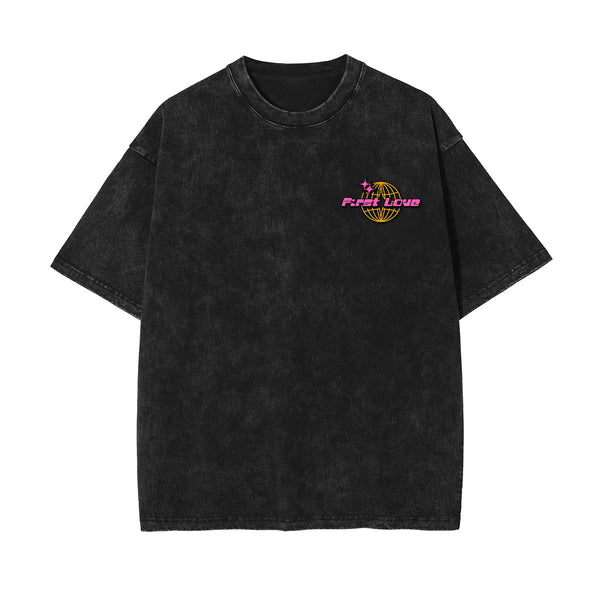 First Love Y2K Valentines Day Graphic Tee-INNBLAC