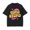 Cupid Stupid Y2K Valentines Graphic Tee-INNBLAC