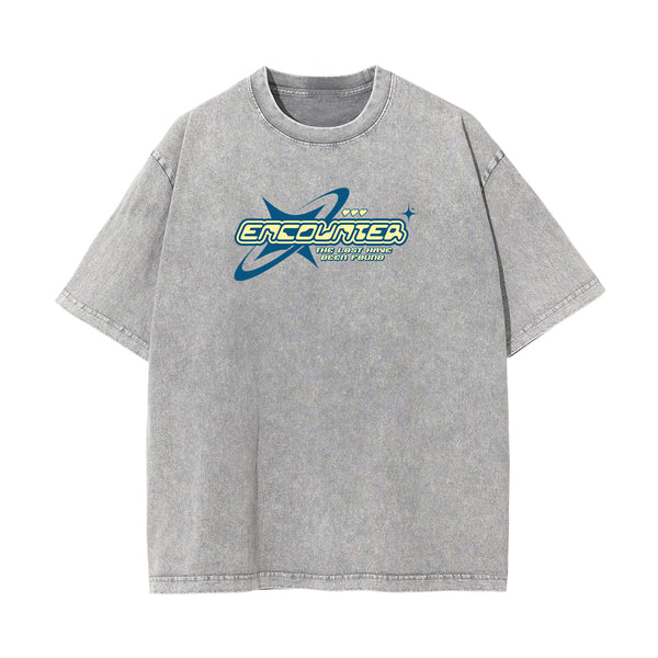 Encounter Y2K Christian Graphic Tee-INNBLAC