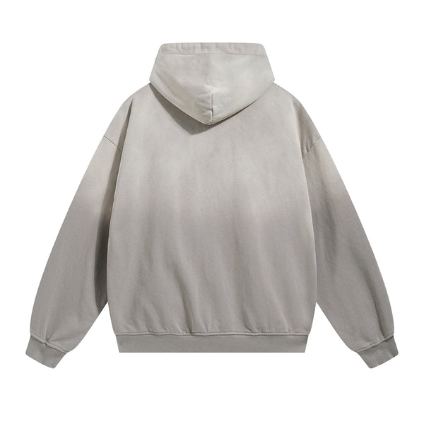 Women's Faded Double Slider Zip Hoodie-INNBLAC