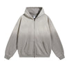 Women's Faded Double Slider Zip Hoodie-INNBLAC