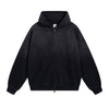 Women's Faded Double Slider Zip Hoodie-INNBLAC
