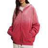 Women's Faded Double Slider Zip Hoodie-INNBLAC