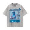 Futuristic Girl Y2k Streetwear Graphic Tee-INNBLAC