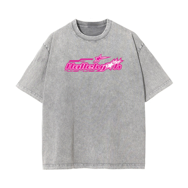 Hallelujah Christian Y2K Graphic Tee-INNBLAC
