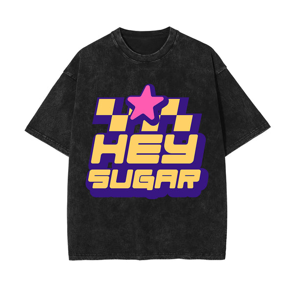 Hey Sugar Y2K Valentines Day Graphic Tee-INNBLAC