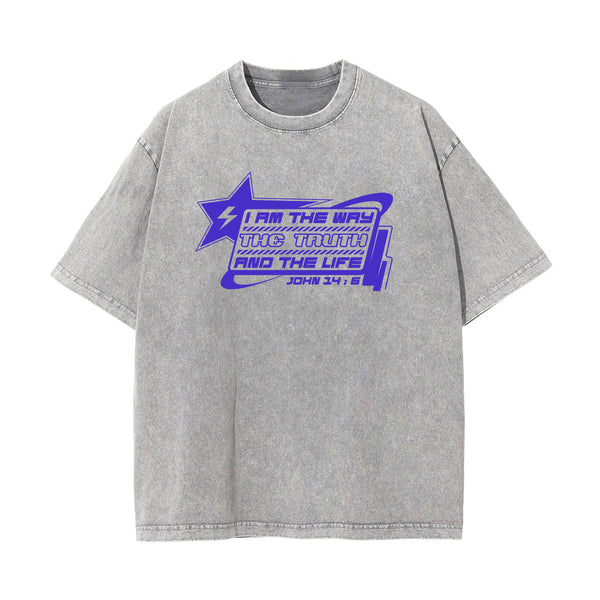 I Am The Way Christian Graphic Tee-INNBLAC