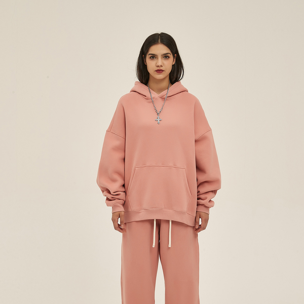 Oversized Boyfriend Plush Hoodie-INNBLAC