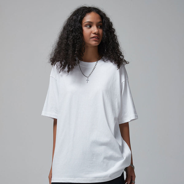 Women's Plain Lightweight Basic Tee 5.6oz-INNBLAC