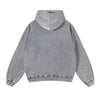 Women's Washed Distressed Thick Hoodie-INNBLAC