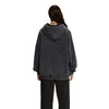 Women's Washed Distressed Thick Hoodie-INNBLAC