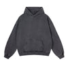 Women's Washed Distressed Thick Hoodie-INNBLAC