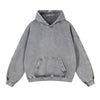 Women's Washed Distressed Thick Hoodie-INNBLAC