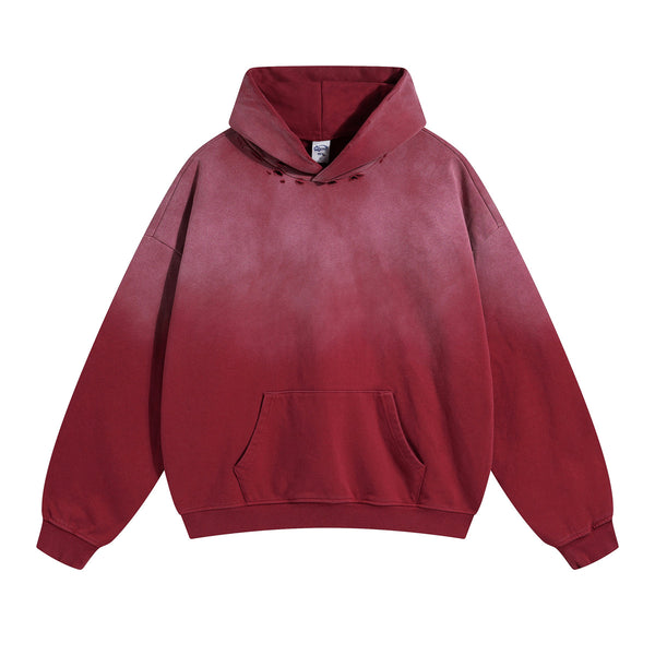 Women's Washed Faded Distressed Hoodie-INNBLAC
