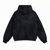 Women's Acid Wash Faded Ripped Hoodie-INNBLAC