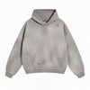 Women's Acid Wash Faded Ripped Hoodie-INNBLAC