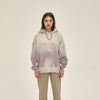 Women's Washed Ripped Kangaroo Pocket Hoodie-INNBLAC