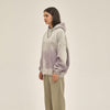 Women's Washed Ripped Kangaroo Pocket Hoodie-INNBLAC